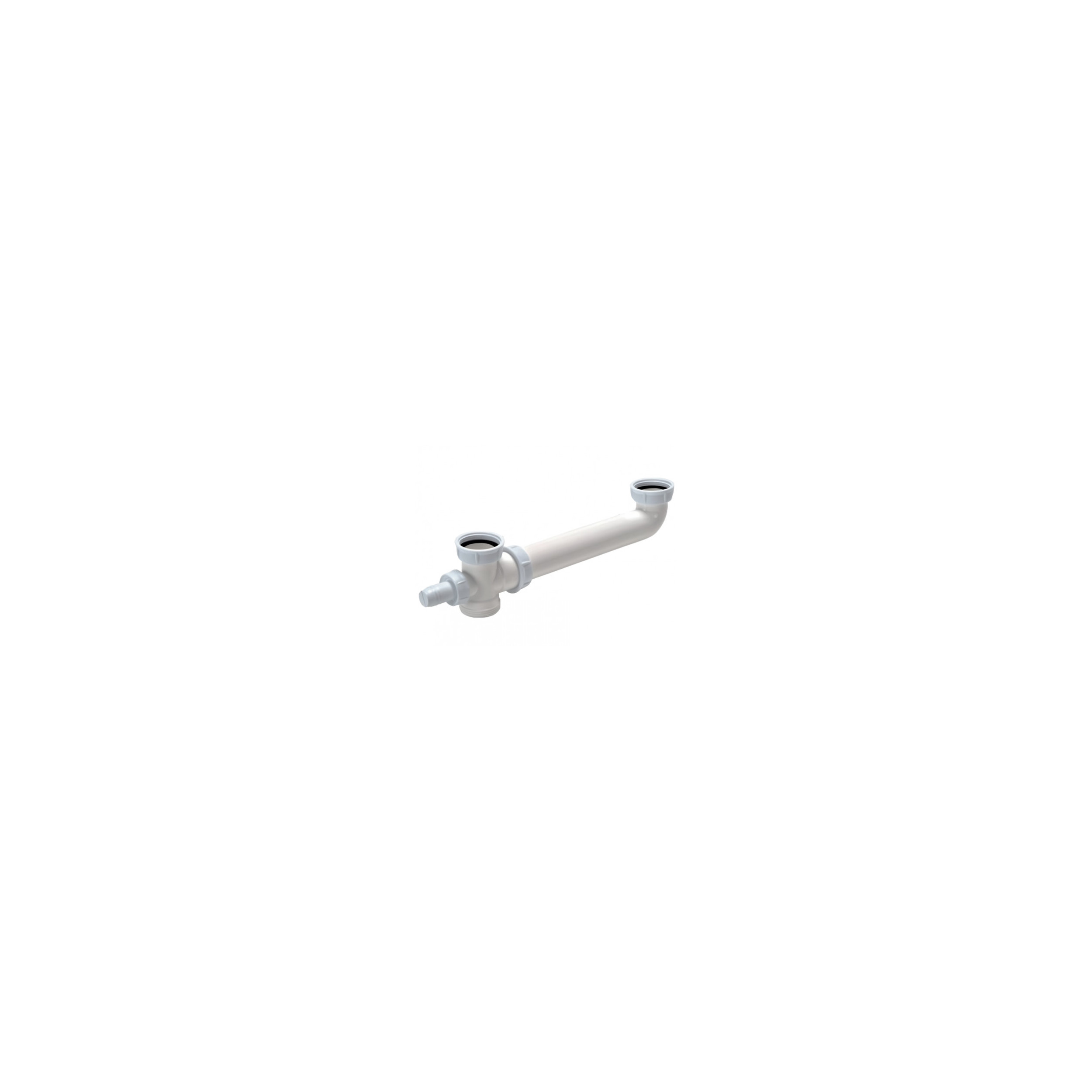 Space-saving 2-vessel sink manifold, adjustable from 150 to 335 mm