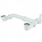Universeel, ruimtebesparend stopcontact met dubbele spoelbak, stopcontact voor wasmachine