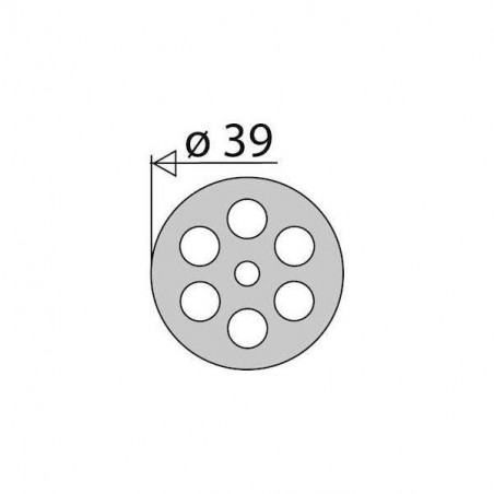 Stainless steel round sink overflow grate