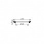 Gasket for stainless steel sink drain or bathtub drain, diameter 73 mm (unit)