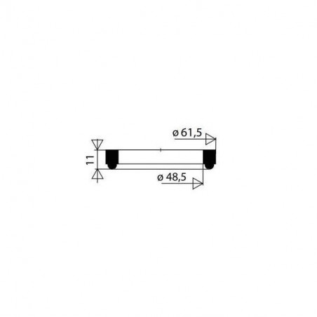 Gasket for hand-washing basin drain, diameter 61.5 mm (unit)