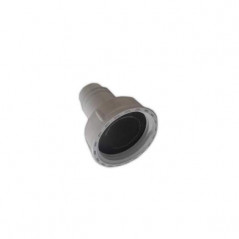 Washing machine outlet with non-return joint
