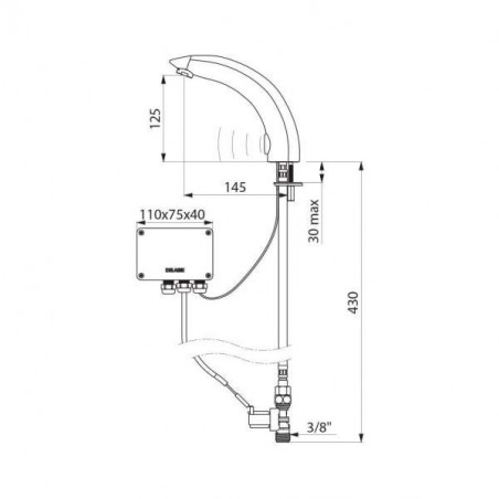 Rubinetto elettronico TEMPOMATIC 2, 230 12V