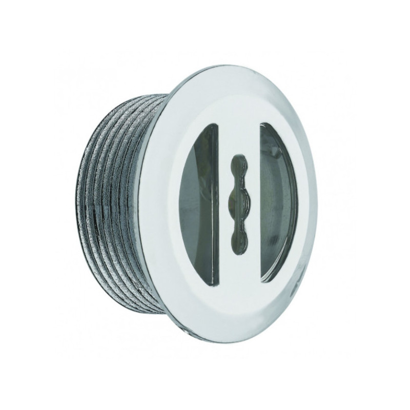 Chrome-plated overflow cover diameter 30, 14 mm for washbasin