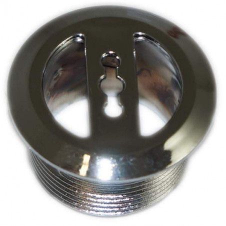 Chrome-plated overflow cover diameter 30, 14 mm for washbasin