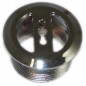 Chrome-plated overflow cover diameter 30, 14 mm for washbasin
