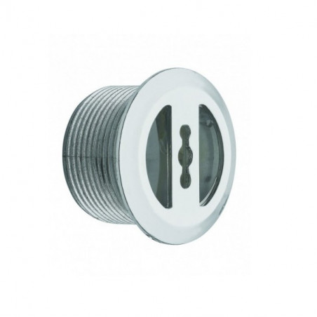 Embellecedor de rebosadero cromado diámetro 30, 20 mm para lavabo sobre encimera