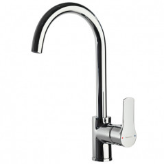 Sink faucet, High swivel spout Titanium chrome