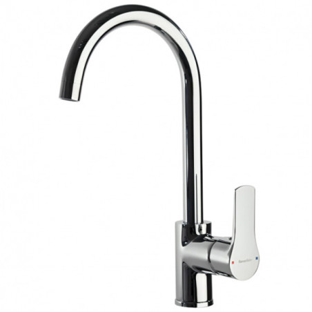 Sink faucet, High swivel spout Titanium chrome