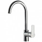 Spoelwaterkraan, Hoge draaibare uitloop Titanium chroom