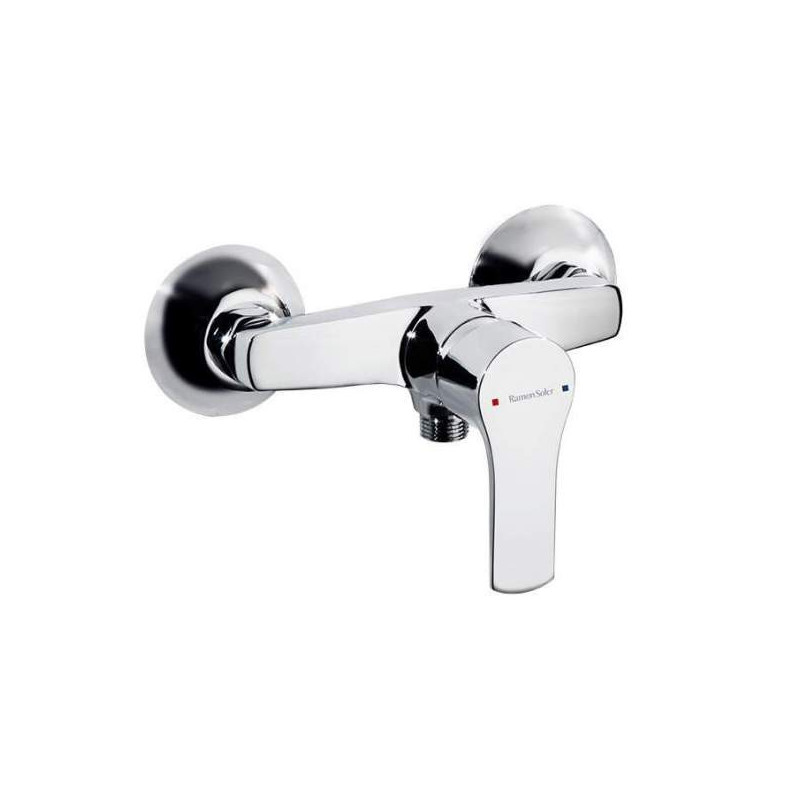 Titanium single-lever shower mixer