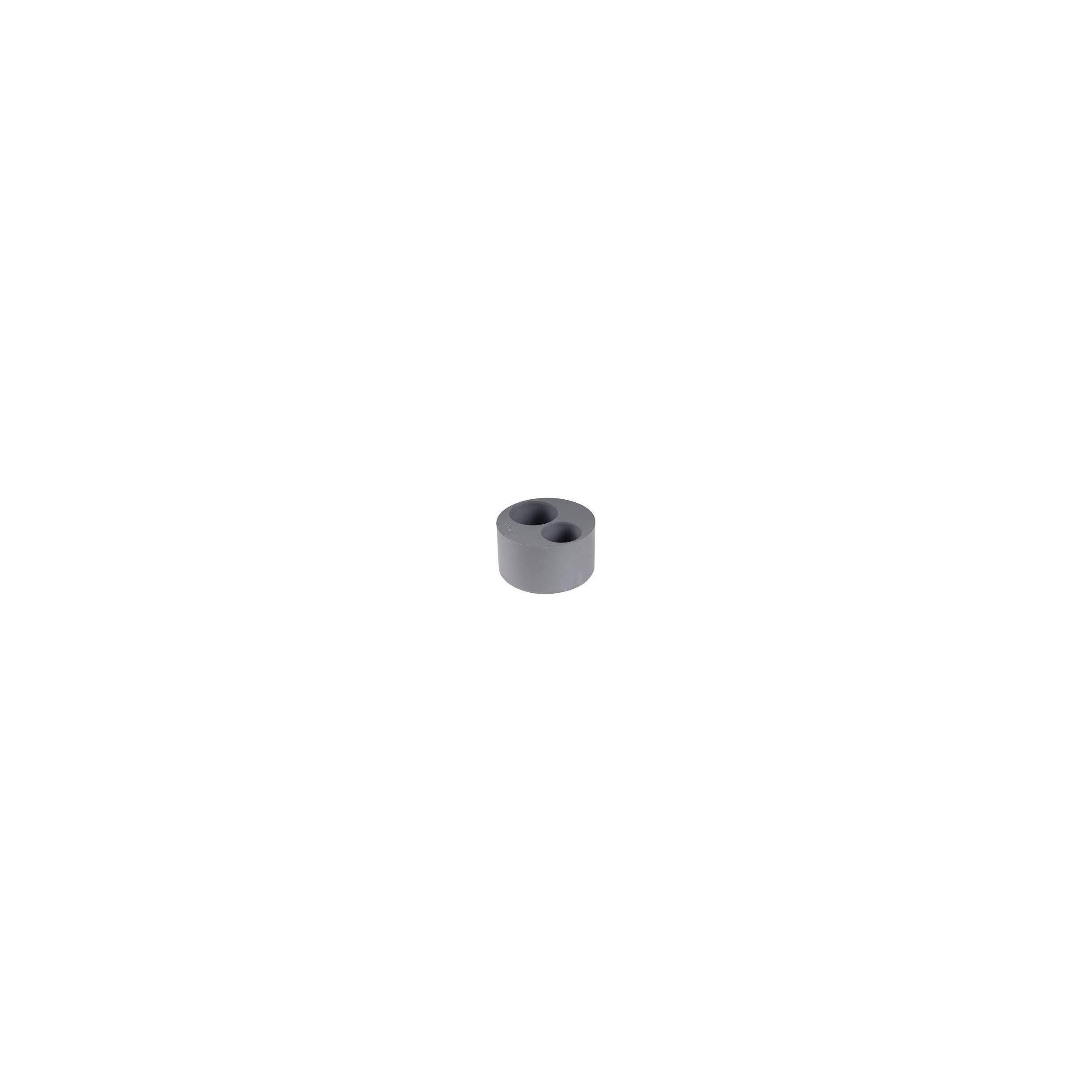 Built-in reduction plug PVC male 100 mm, female 50/40 mm.