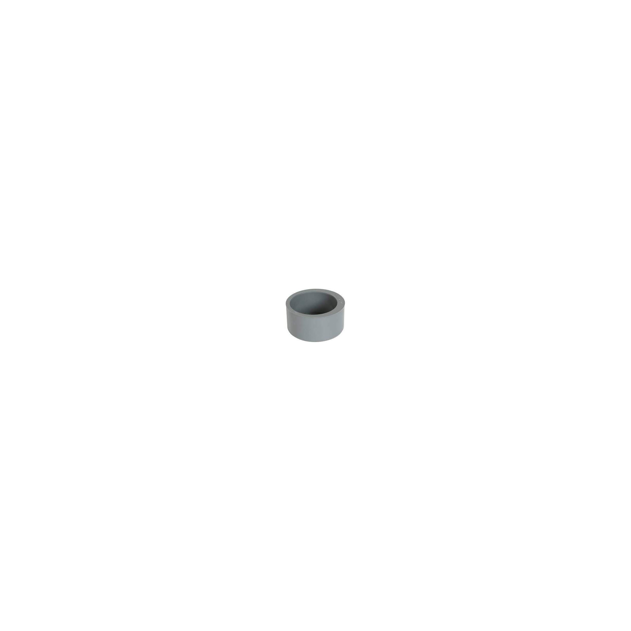 Built-in reduction plug PVC male 125 mm, female 100 mm.