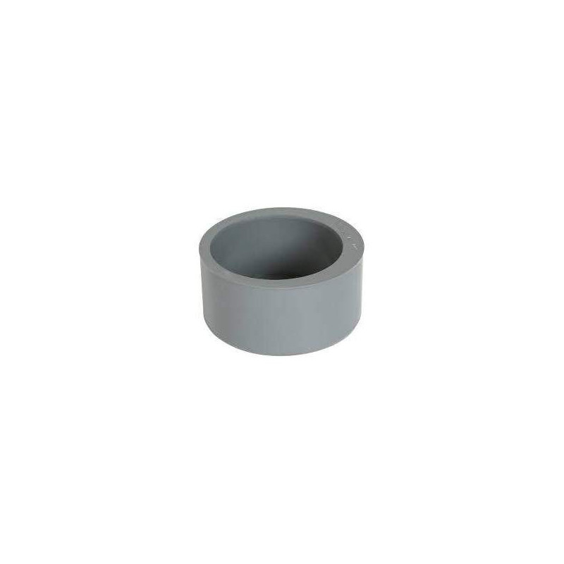 Enchufe reductor de PVC incorporado 125 mm macho, 100 mm hembra.