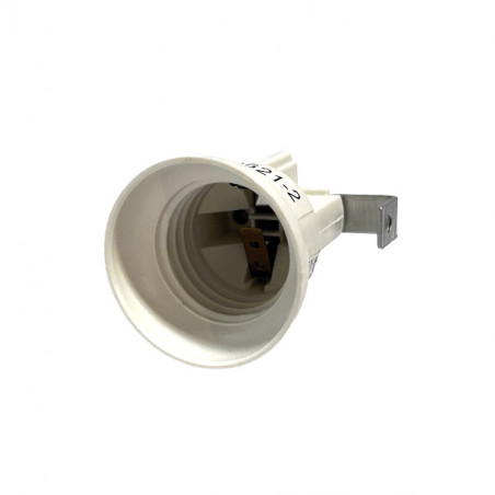 E27 lampholder with metal mounting bracket, 2 M4 holes, 50x35x35