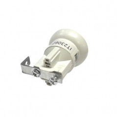 Portalampada E27 con staffa di montaggio in metallo, 2 fori M4, 50x35x35