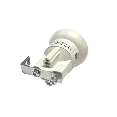 E27 lampholder with metal mounting bracket, 2 M4 holes, 50x35x35