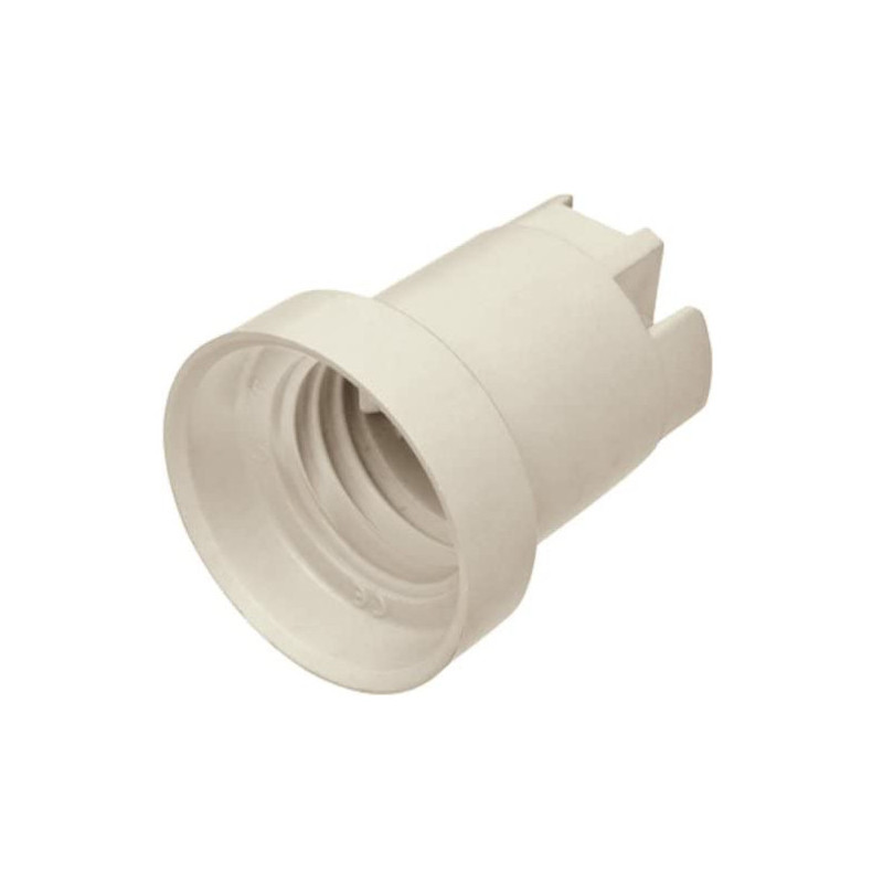 Presa di plastica E27 con foro M4