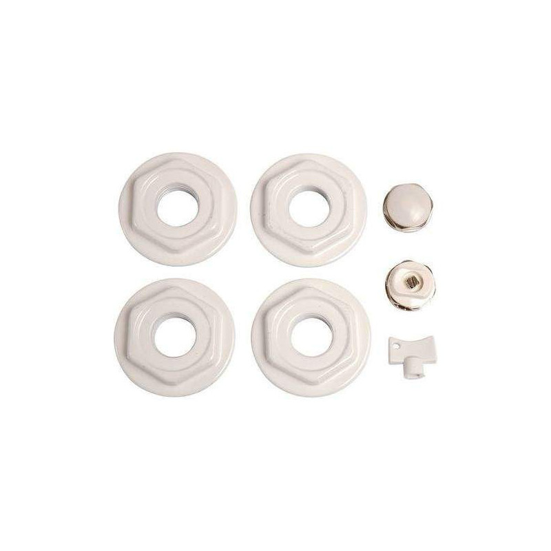 Accessoireset voor witte radiator 26x34, 15x21