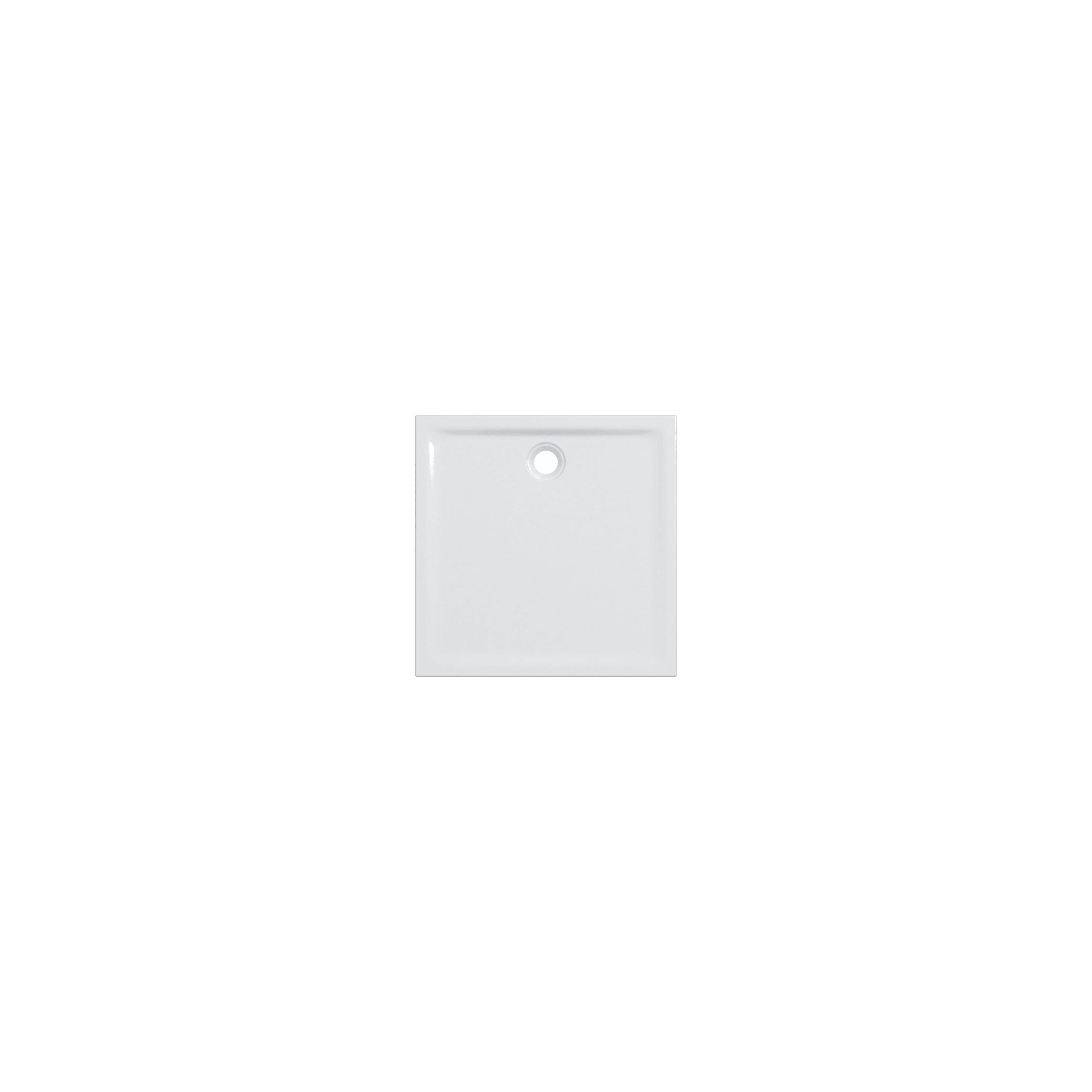 Renova 100x100 ultra-flat inset shower tray, anti-slip