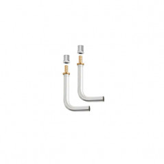 Elbow kit for radiator valve outlet PER 12 to be crimped