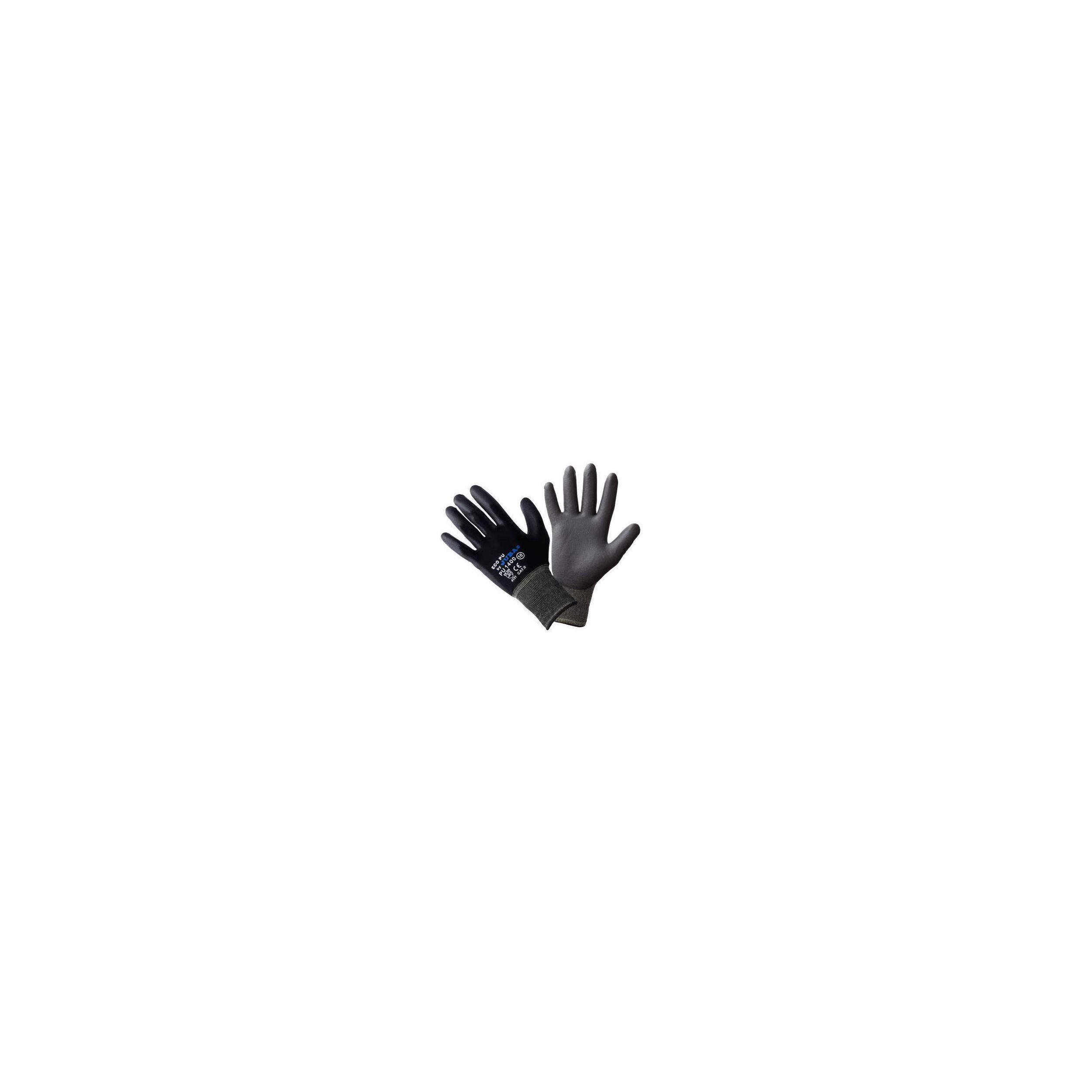 PU-coated glove, size 9, for light work and handling