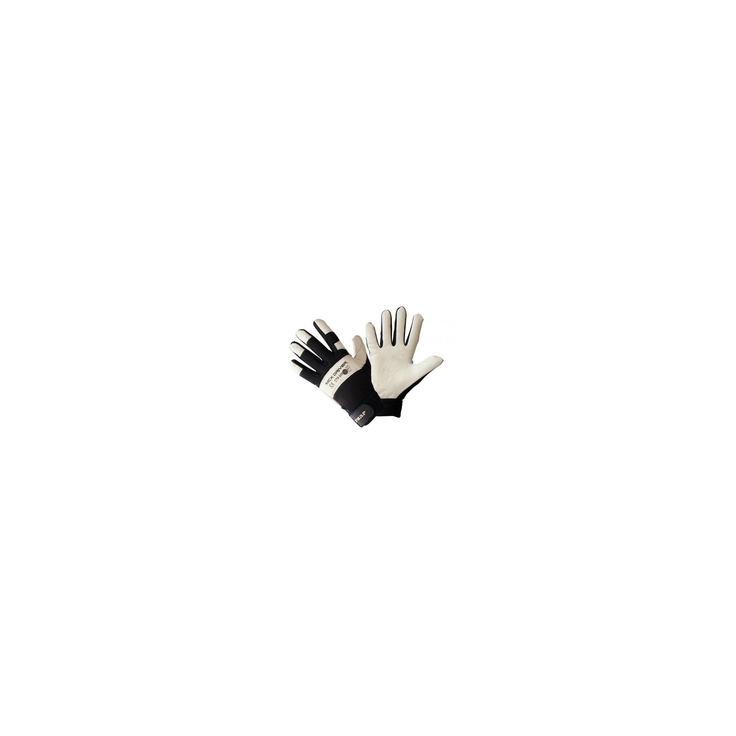 Textile leather glove, size 10, for general work and power tools