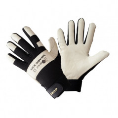 Textile leather glove, size 10, for general work and power tools