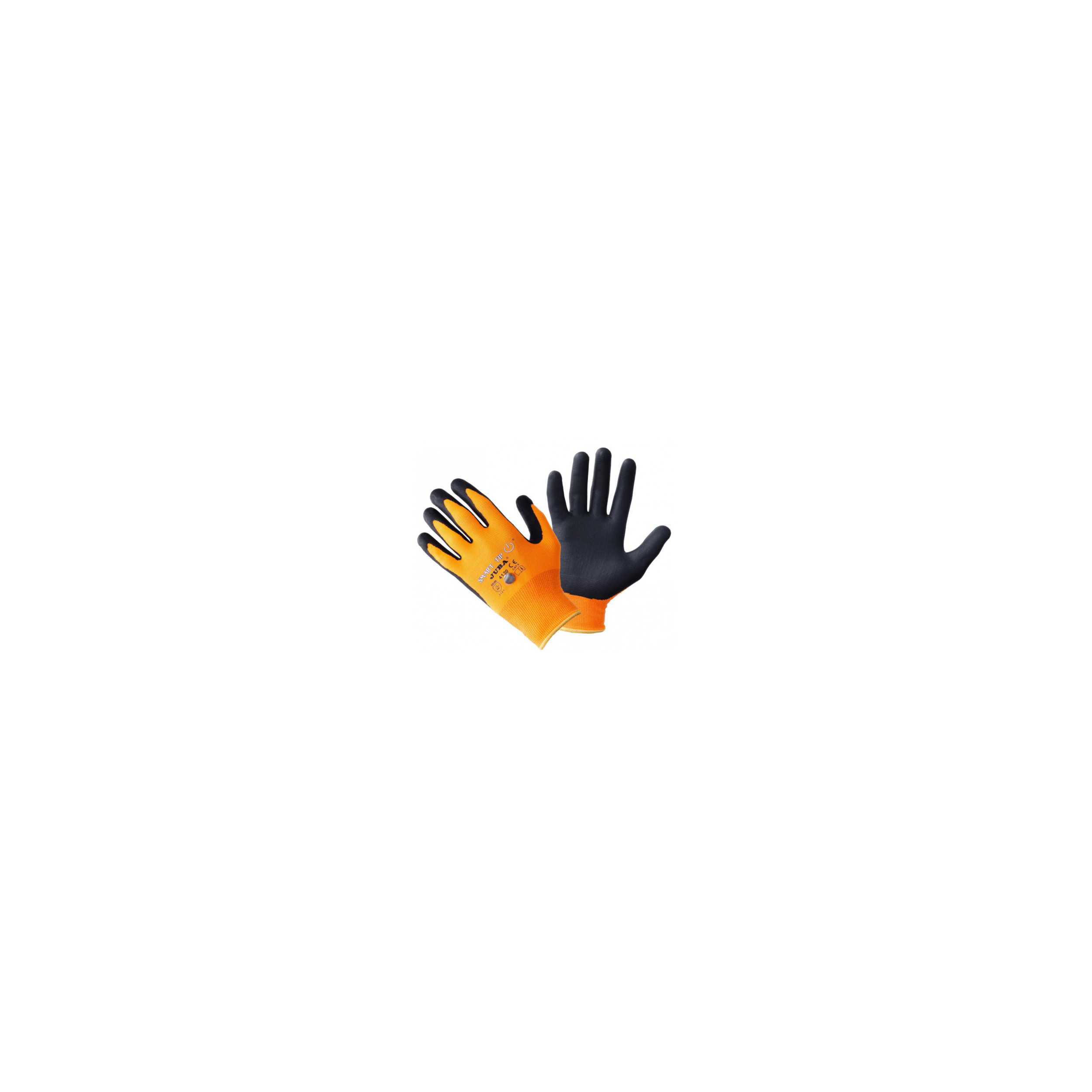 Nitrile-coated glove, screen-compatible, tactile, for precision work, size 10