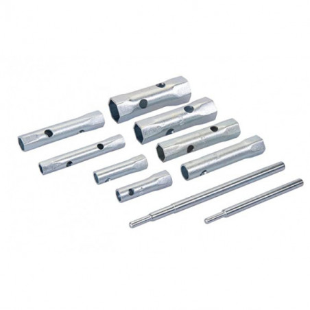 Set of 8 tabular wrenches, from 8 to 22 mm