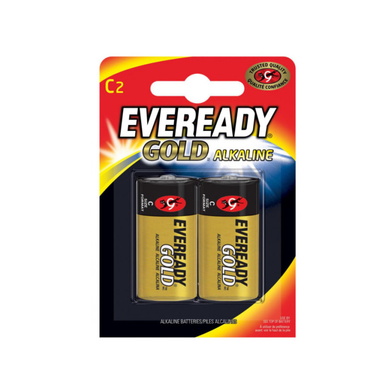 Batterij C LR14, alkaline 1,5V eveready goud B2
