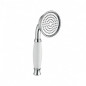 Retro handdouche in wit chroom, wit porselein
