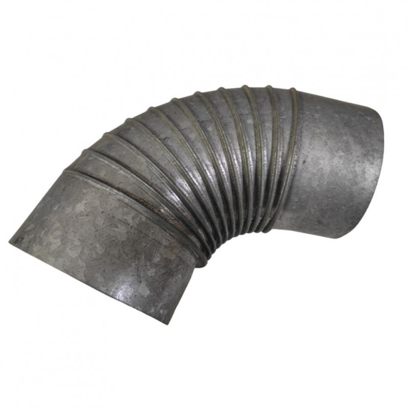 72 graden gegalvaniseerde plooiboog, diameter 167 mm