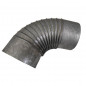 72 graden gegalvaniseerde plooiboog, diameter 167 mm