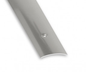 Screw-on threshold bar in colorless aluminum 4x93cm.