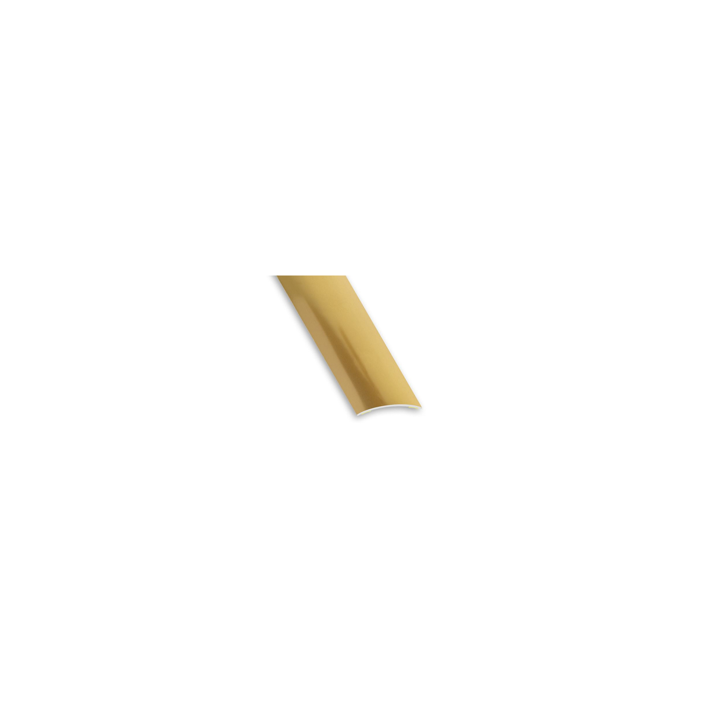 Adhesive threshold bar in brass steel 3x83cm. CQFD 940453