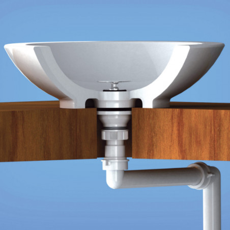 Sifonadapter, wastafelafvoerplug vrouwelijke draaiende moer 1"1/4 mannelijke 1"1/4 LIRA 8.2636.01 - Afbeelding 3/4