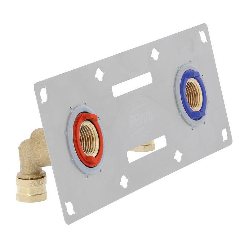 SERTIFIX glijdende PER doucheplaat met een diameter van 16 mm.