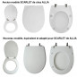 Kopie van Abattant de cuvette WC ALLIA Scarlet gris