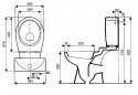 Kopie van Abattant de cuvette WC ALLIA Scarlet gris