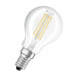 4W E14 bolvormige LED gloeilamp, warm wit.