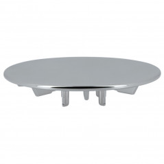 Capó de metal cromado brillante de 118 mm de diámetro para válvula de desagüe de ducha Turboflow de 90 mm NICOLL 0411904 - Image