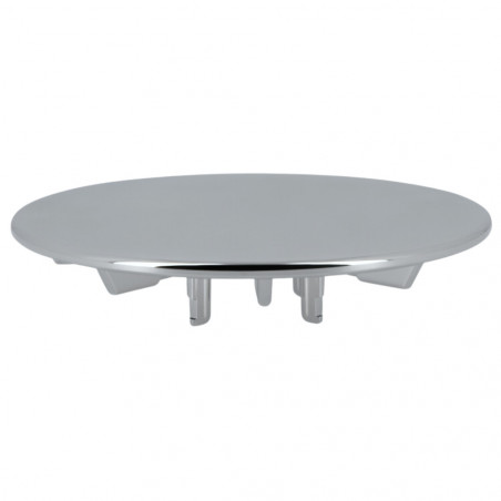 Shiny chrome metal cover with a diameter of 118 mm for Turboflow 90 mm shower drain NICOLL 0411904 - Image 1/6