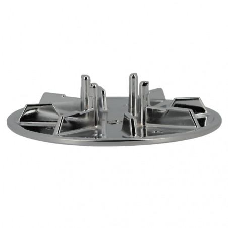 Chroom metalen kap met een diameter van 118 mm voor doucheplug Turboflow 90 mm NICOLL 0411904 - Afbeelding 2/6