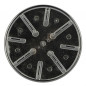 Capó de metal cromado brillante diámetro 118 mm para válvula de desagüe de ducha Turboflow 90 mm