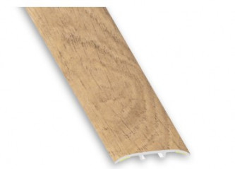 2-in-1-Design-Einstiegsleiste, Mittlere Eiche, 3.8x83cm.