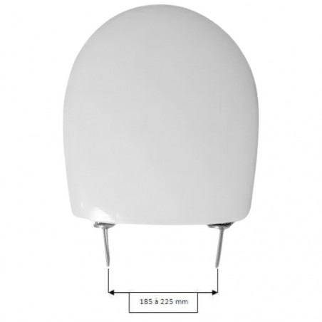 Toilet seat Selles ROYAN 2 mini, Allia Prima 2 Compact and Prima 2 Compact d'angle (0102001), white 16229900.000 - Image 5/6