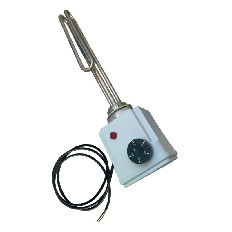 Zonneboiler 3000W driefasig 1"1/2 met voorbedrade thermostaat.