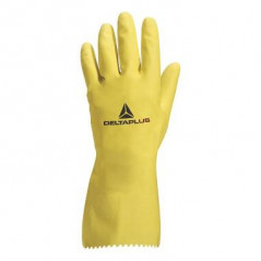 Gant de ménage en latex jaune taille 7/8, DELTA PLUS.