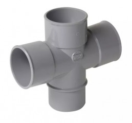 copia de Croix PVC 45°, mâle/femelle, diamètre 90mm.